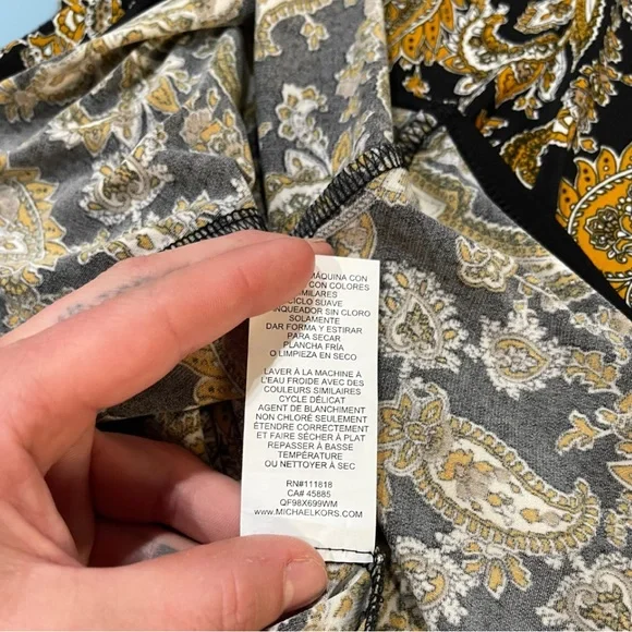 Michael Kors Paisley Bell Sleeve Dress - Picture 12 of 13